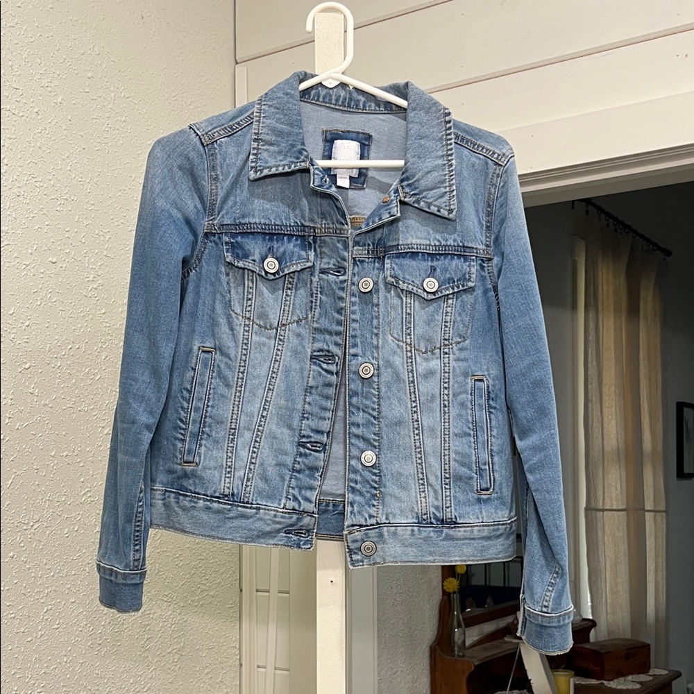 LC Lauren Conrad Light Blue Jean Jacket